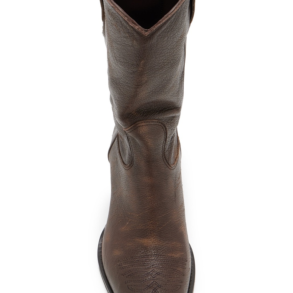 Miu Miu Brown Leather Western Boot